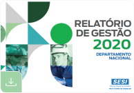 Capa do Relatório de Gestão do SESI de 2020