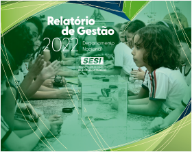Capa do Relatório de Gestão do SESI de 2022