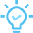 icone de uma lâmpada acesa representando desenvolvimento de novas ideias