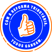 imagem de um selo representando a reforma tributária