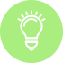 icone de uma lâmpada representando soluções