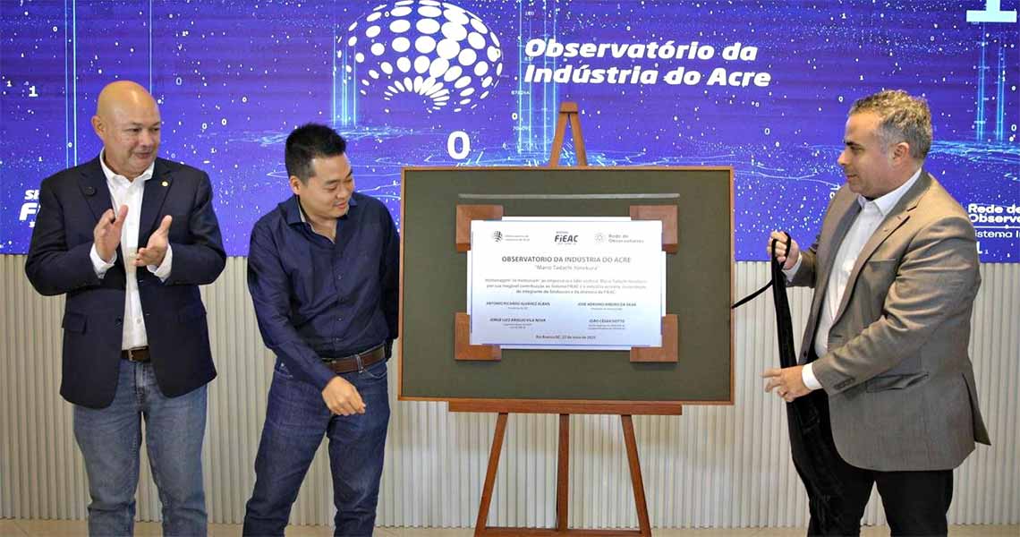 Observatório do Acre, Observatório da Indústria do Acre, FIEAC, Rede de Observatórios do Sistema Indústria, Observatório Nacional da Indústria, ONI, ROSI, Marcio Guerra, Thiago Yonekura, Zé Adriano.