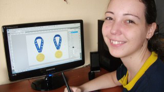 Medalha olímpica foi criada por aluna do SENAI de Goiás