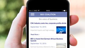 Aplicativo da coalizão empresarial B20 reúne informações, prioridades e agenda dos países do G20