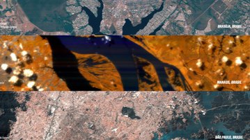 Divulgadas primeiras imagens do satélite brasileiro lançado pela SpaceX