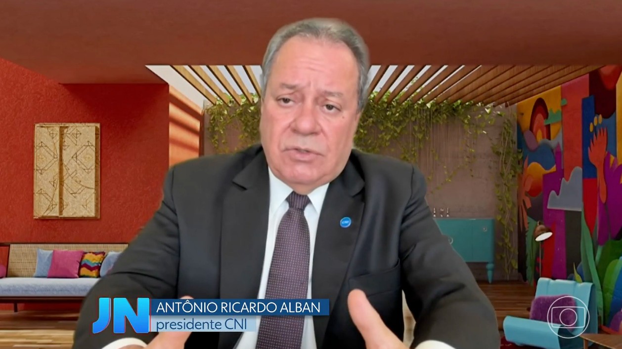 No Jornal Nacional e na Band: Ricardo Alban alerta para os impactos do tarifaço dos EUA sobre a indústria brasileira