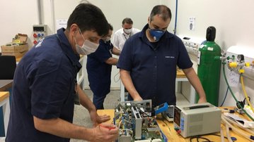 SENAI de Santa Catarina restaurou 55 ventiladores pulmonares