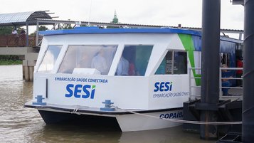 Embarcação do SESI que oferece serviços em saúde inicia operação no Pará