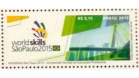 Selo comemorativo destaca realização de mundial de profissões técnicas em São Paulo