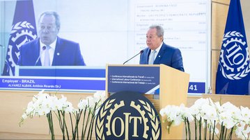 Em Genebra, presidente da CNI defende modernização da Lei Trabalhista no Brasil