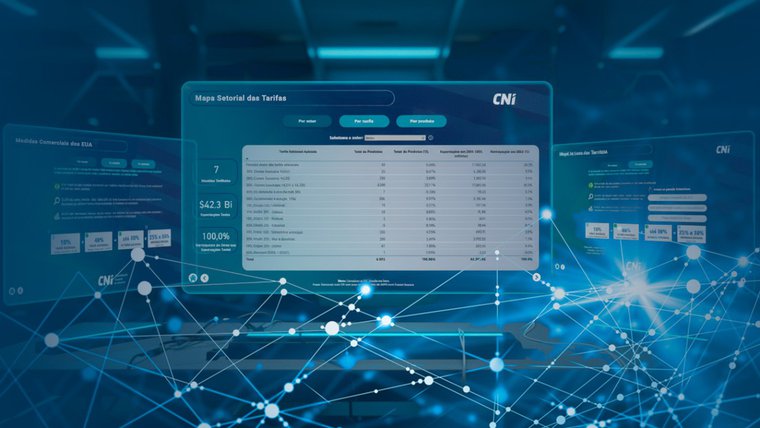 CNI lança painel interativo sobre tarifas dos EUA após ampliação de isenções