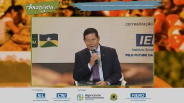 Hamilton Mourão e presidente da CNI debatem desenvolvimento sustentável da Amazônia
