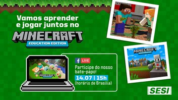 No jogo Minecraft, estudantes criam mundo pós-pandemia