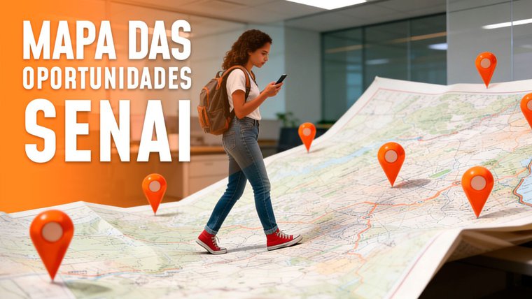 Mapa de oportunidades: SENAI tem mais de 50 mil vagas em cursos de formação profissional