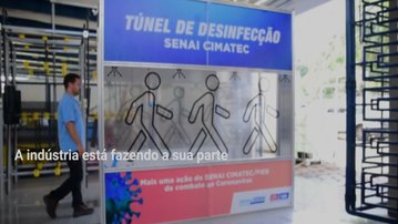 VÍDEO: A indústria contra o coronavírus - case túnel de desinfecção SENAI Cimatec