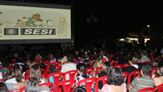 Público de 3,7 mil pessoas prestigia Cine Sesi Cultural em Fátima do Sul