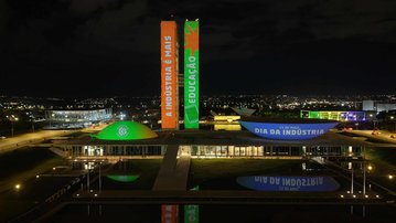 CNI celebra o Dia da Indústria com projeções no Congresso Nacional