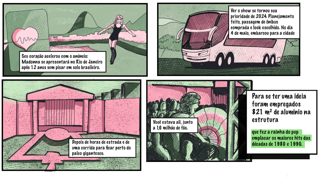 Desenho em quadrinhos ilustrando uma cena de um home escovando os dentes