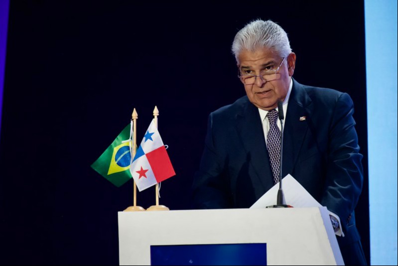 O presidente do Panamá, José Raúl Mulino, participou de encontro na CNI que marcou o início da construção da agenda do Fórum Econômico Internacional América Latina e Caribe 2026