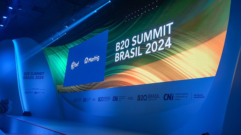 O B20 Summit Brasil está sendo realizado no Clube Monte Líbano, em São Paulo