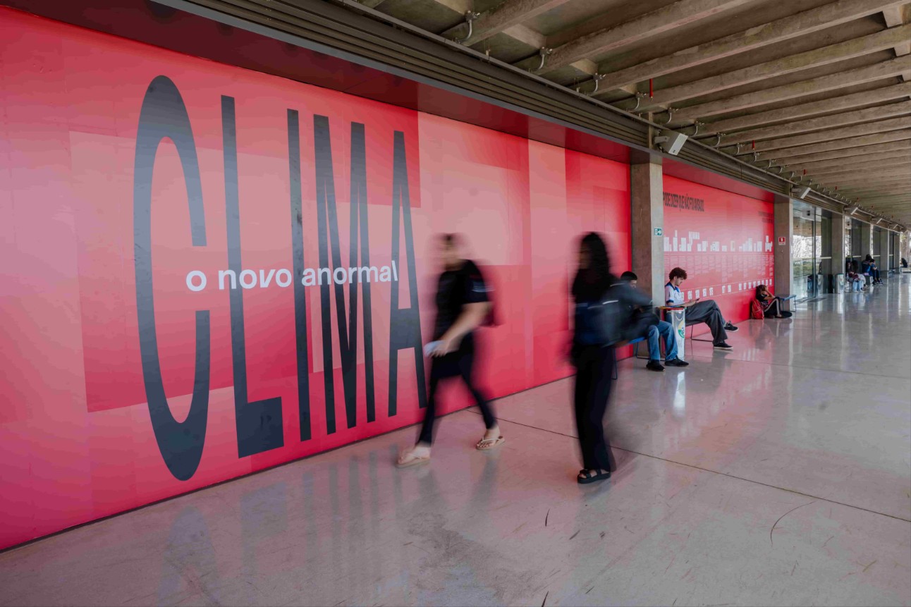 Com uma abordagem interativa e acessível, Clima: O Novo Anormal é uma adaptação brasileira da mostra Urgence Climatique, originalmente concebida pela Universcience.
Foto: Isis Aisha / SESI Lab
