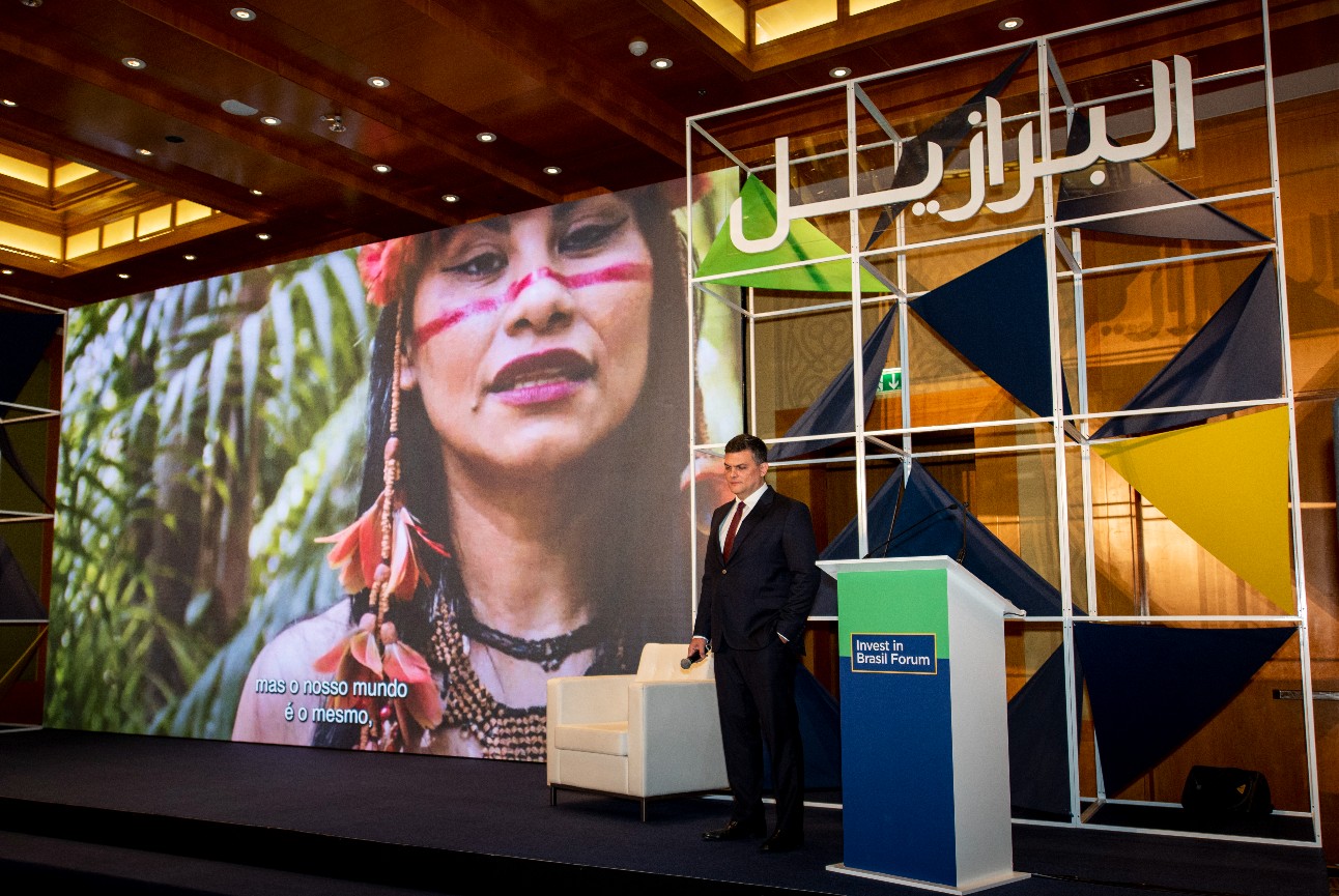 Thomé apresenta o instituto e a Amazônia para investidores árabes no Invest in Brazil