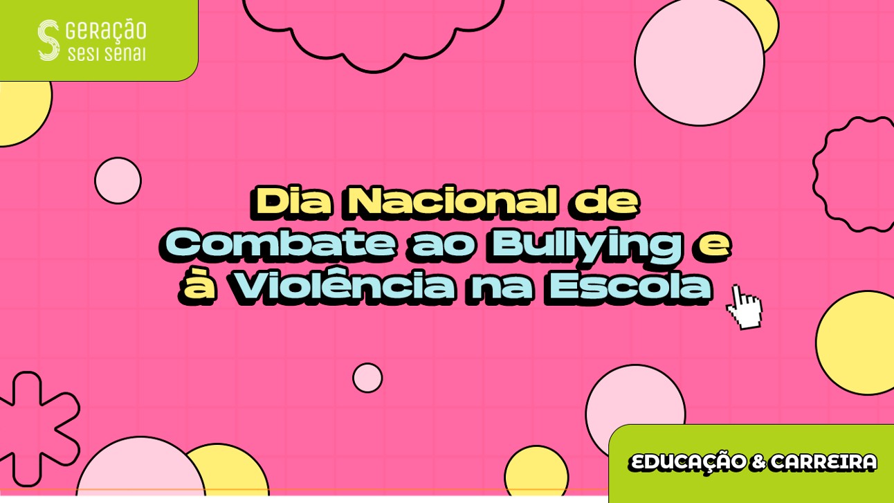 card de comemoração do dia nacional de combate ao bullying