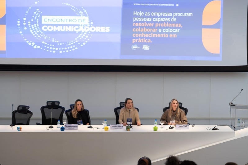 A gerente de Comunicação e Marketing da FIEG, Sandra Tokarski, apresentou um case de sucesso no evento