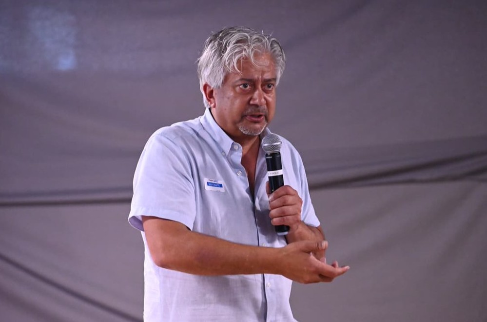 Durante o evento, Hitendra Patel ministrou palestra sobre liderança inovadora e destacou a importância de questionar o presente para criar o futuro