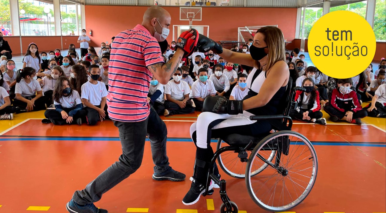 Os estudantes do SESI criaram projetos para facilitar a inclusão das pessoas com deficiência ao universo do esporte