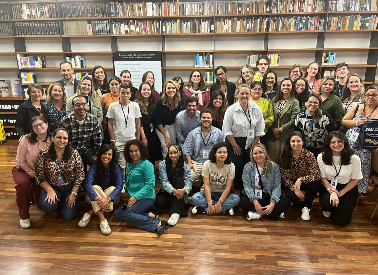 Pesquisadores responsáveis pela aplicação da avaliação nas escolas SESI