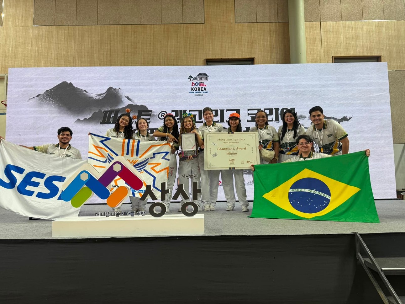 Delegação do SESI Maranhão participou do Korea Open Invitational entre os dias 3 e 5 de julho, em Jeonju, na Coreia do Sul