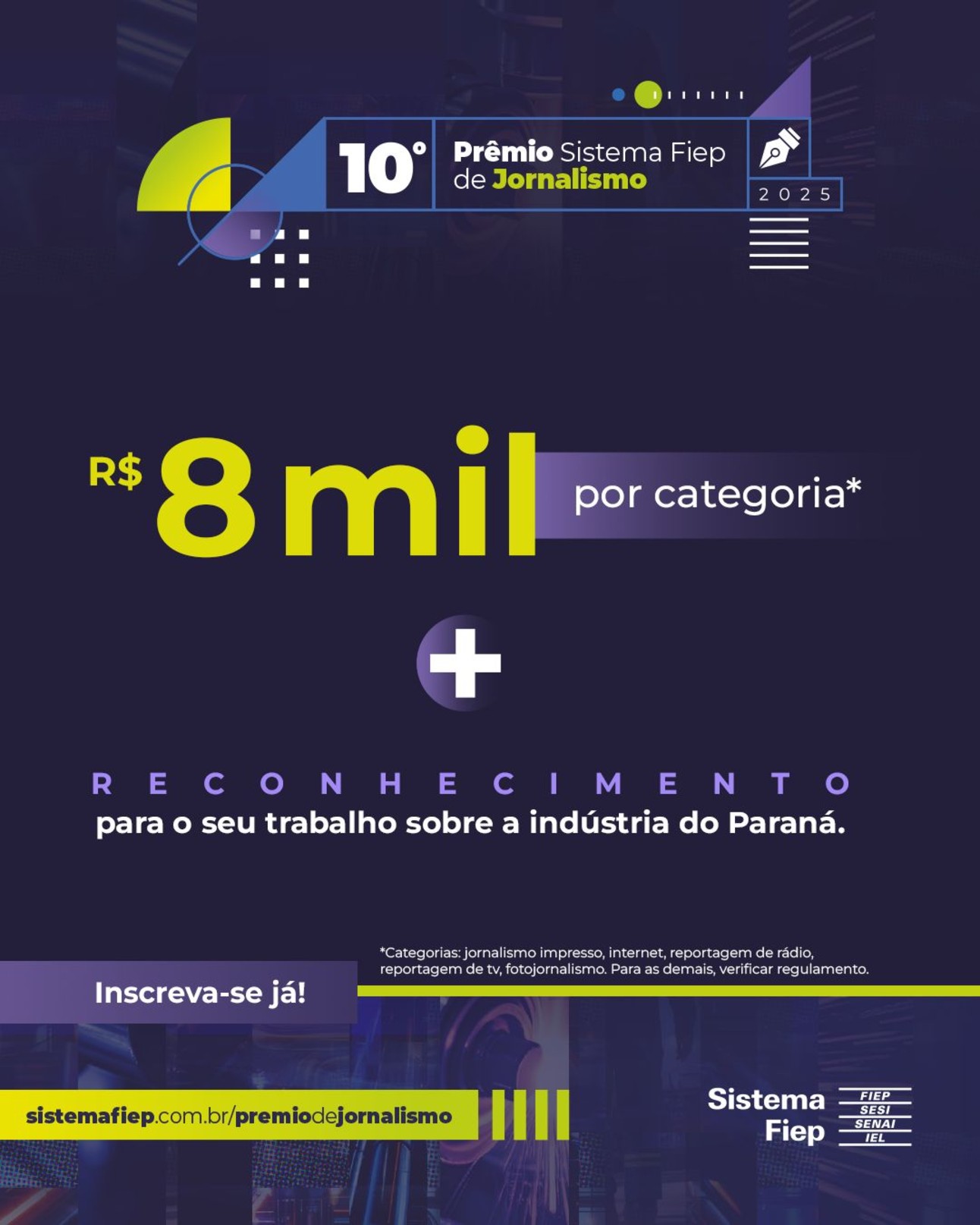 Premiações destacam o papel da imprensa na indústria e SENAI-MS avança em estudo com resíduos