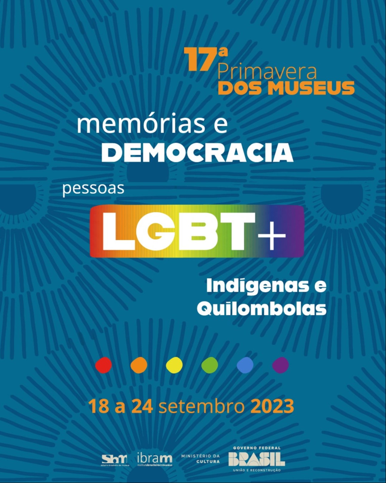 banner azul, com texto: memórias e democracia pessoa LGBT+